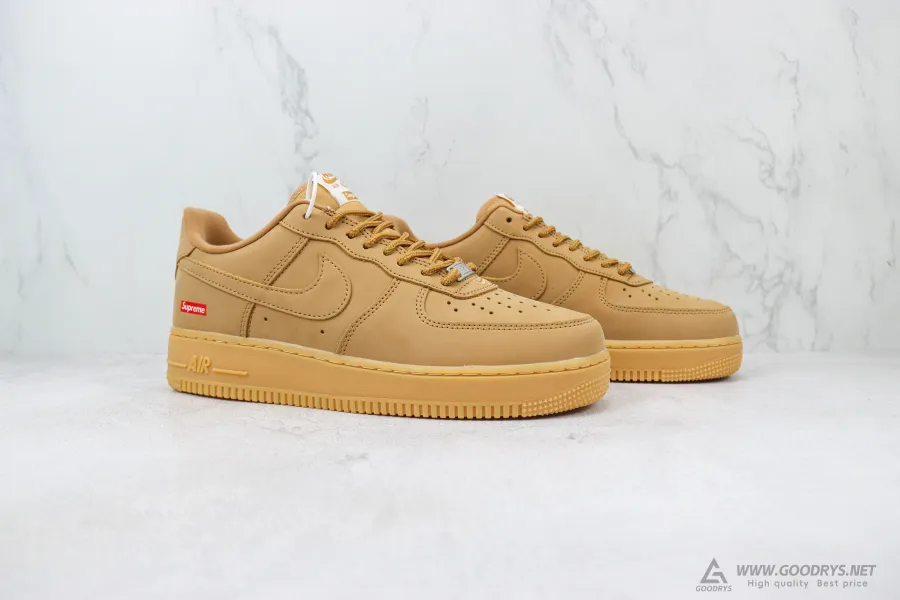 Supreme X Air Force 1 Low Sp Box Logo - Wheat 