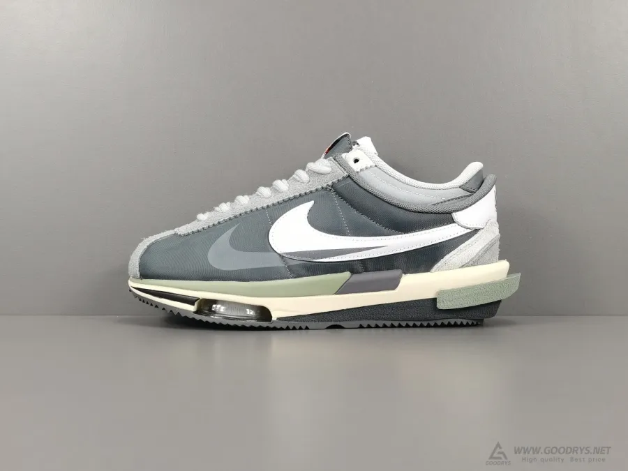 Sacai Nike Zoom Cortez White Grey