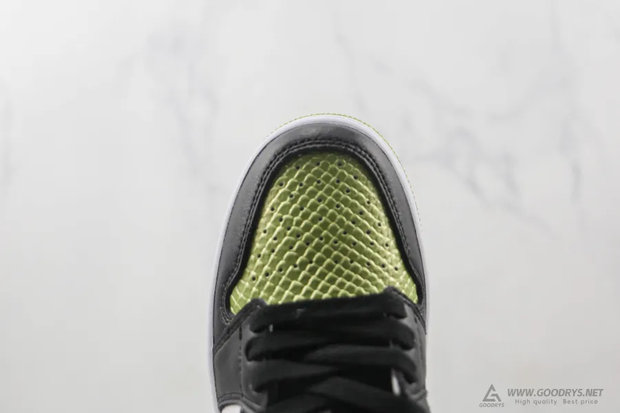 Wmns Air Jordan 1 Low Se Vivid Green Snakeskin 