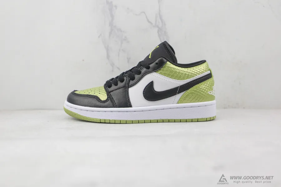 Wmns Air Jordan 1 Low Se Vivid Green Snakeskin 