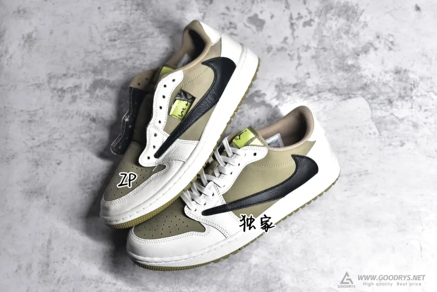 Travis Scott X Air Jordan 1 Low Golf Neutral Olive