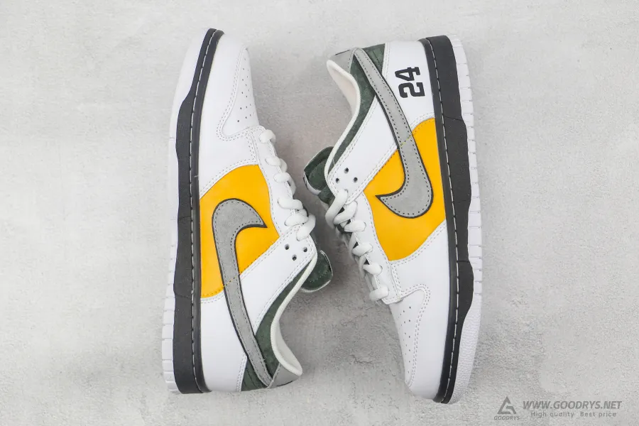 SB Dunk Low White Yellow Green