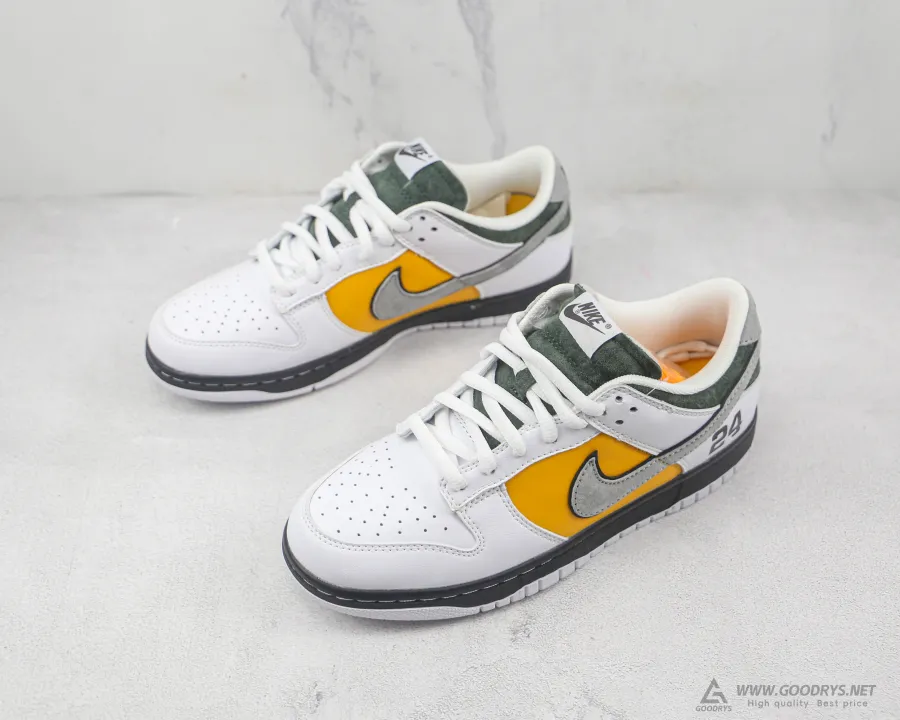 SB Dunk Low White Yellow Green