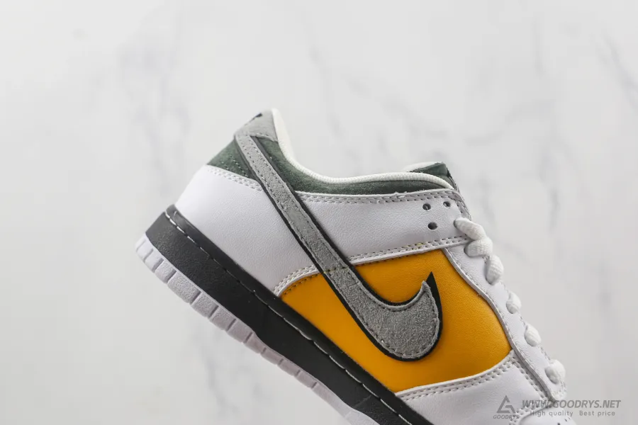 SB Dunk Low White Yellow Green